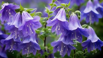 ai généré violet campanule ai généré photo