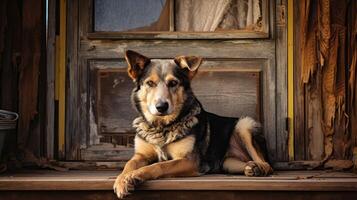 ai généré désireux attendre chien ai généré photo