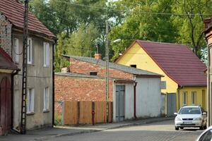 vieux ville bâtiments dans une petit ville. photo