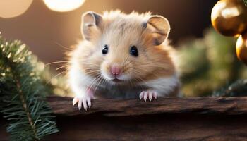 ai généré mignonne petit lapin séance sur herbe, à la recherche à caméra généré par ai photo