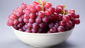 ai généré fraîcheur de la nature mûr, juteux fruit bol, en bonne santé en mangeant généré par ai photo