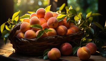 ai généré fraîcheur de la nature en bonne santé alimentaire, biologique nourriture, mûr fruit généré par ai photo