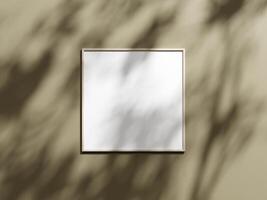 minimal image affiche Cadre maquette sur marron fond d'écran photo