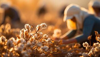 ai généré Jeune adultes profiter nature, séance dans une prairie, souriant Heureusement généré par ai photo