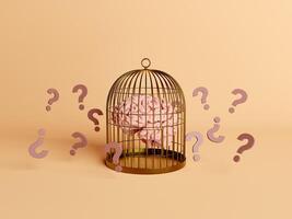 cerveau piégé dans une cage photo