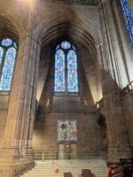 Liverpool dans le Royaume-Uni sur 11 février 2024. une vue de le à l'intérieur de Liverpool anglican cathédrale photo