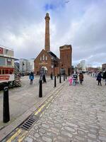 Liverpool dans le Royaume-Uni sur 11 février 2024. une vue de le Albert Dock photo