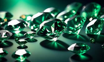ai généré diamant , blanc, bleu, rouge, vert, jaune diamants bijoux conception , luxe diamants arrière-plan, saphir gemme, macro diamants photo