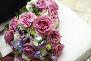 pastel de mariée bouquet photo