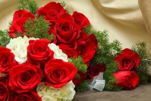 bouquet de roses rouges photo