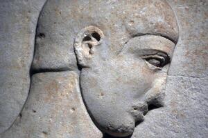 Istanbul, dinde - janvier sept 2024 - Istanbul archéologique musée funéraire stèle bas le soulagement photo