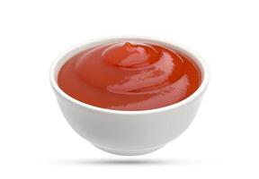 ketchup sur blanc Contexte photo