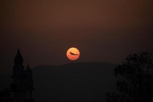 un beau coucher de soleil photo