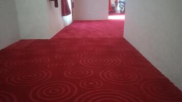 longue rouge tapis dans Bureau couloir photo