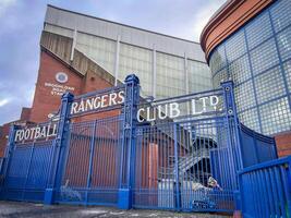 Glasgow rangers Football stade. Glasgow, Écosse, januari 2 2024. photo