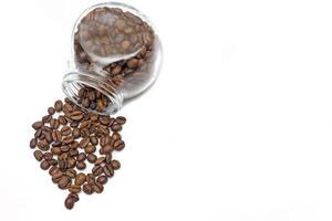 grains de café torréfiés, peuvent être utilisés comme arrière-plan photo