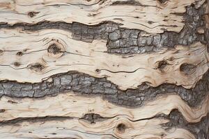 ai généré grand arbre tronc écorce grain de bois modèle pour fond d'écran ou Contexte photo