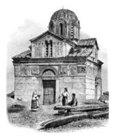 le catholique, dans Athènes, ancien gravure. photo