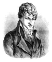 joseph acerbe, portrait de conservé à le fabrication nationale de Sèvres, ancien gravure. photo