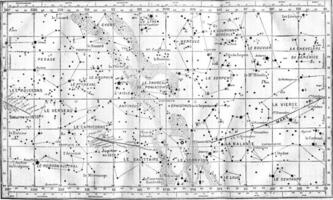 carte de constellations. photo