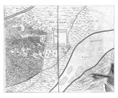 sol plan de le fort à Siara, 1636-1644, ancien illustration. photo