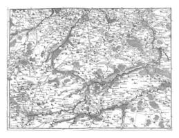 carte de nord France, ancien illustration. photo