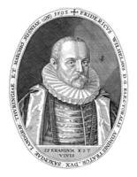 portrait de Frédérick William, Duc de saxen-weimar, 1595, ancien illustration. photo