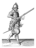 soldat fermeture le la poêle de le sien gouvernail, ancien illustration. photo