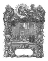 couronnement de Charles iii à allemand empereur Charles vi, 1711, ancien illustration. photo