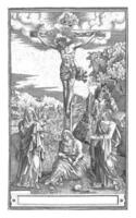 Christ sur le traverser flanqué par Marie et John, philippe de soja, 1548 - 1572 photo