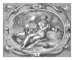 Feu ignis, Jacob matham atelier de, après Jacob matham, 1606 - 1610 photo