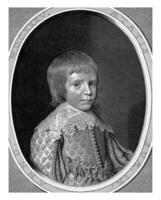 portrait de William ii, prince de orange, à le âge de 9 photo