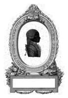 silhouette portrait de William je Frédérique, Roi de le Pays-Bas, Jan Gerritsz. visser, 1785 photo