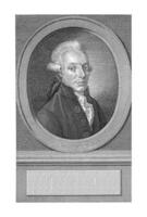 portrait de Pierre Paul, renier vins je, après gijsbertus Johannus van tanière berg, 1786 - 1809 photo