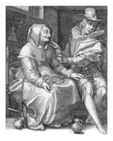 inégal aimer, Jacob goltzius ii, après hendrik Goltzius, 1584 photo