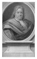 portrait de claque brun, Jacob houbraken, c. 1732 - 1758 photo