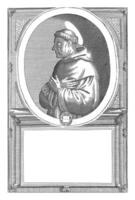 portrait de giovanni da parme, 6e ministre général de le franciscain commande, Antonio Luciani attribué pour, 1710 - 1738 photo