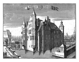 vue de Zuylen château, Jan van vianen, après caspar spect, 1725 - 1751 photo