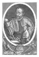 portrait de nicolas malfaisant baron de erdad, dominique custode, 1579 - 1615 photo