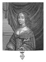 portrait de clara van Bourbon, Pierre de jode ii, 1628 - 1670 photo