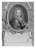 portrait de Jeanne de ha, Pierre van pistolet, après Simon Henri Thomassin, 1723 - 1731 photo