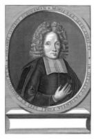 portrait de Johannes Jacobus Schuurman, g. de Koningh, après tobie van Nimègue, 1675 - 1724 photo