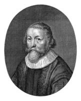 portrait de Simon bisschop Simon épiscope, théologien, salomon sauvegarde, après hendrik martensz. sorgh, 1624 - 1648 photo