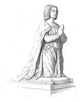 sculpture de claudia de Valois, reine de France, Jacopo Bernardi, 1818 - 1848 photo