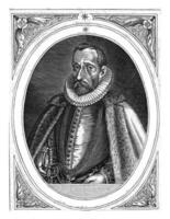 portrait de Frédérique, baron de limbourg à le âge de 57, dominique custode, 1600 - 1604 photo