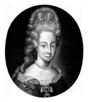portrait de maria il y a un, reine de France, Pierre schenk je, 1670 - 1713 photo