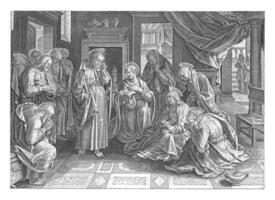 Marie et le apôtres deuil pour Christ, philips Galle, après Jan van der rue, 1547 - 1612 photo