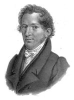 portrait de Johannes Léonard nierstrasz, philippe velijn, après Hendrik willem caspari, 1828 photo