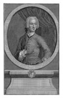 portrait de willem van haren, coenraad de putter, 1729 - 1744 photo