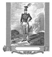 portrait de prince Joseph Poniatowski sur le champ de bataille, Victor graveur, 1800 - 1899 photo